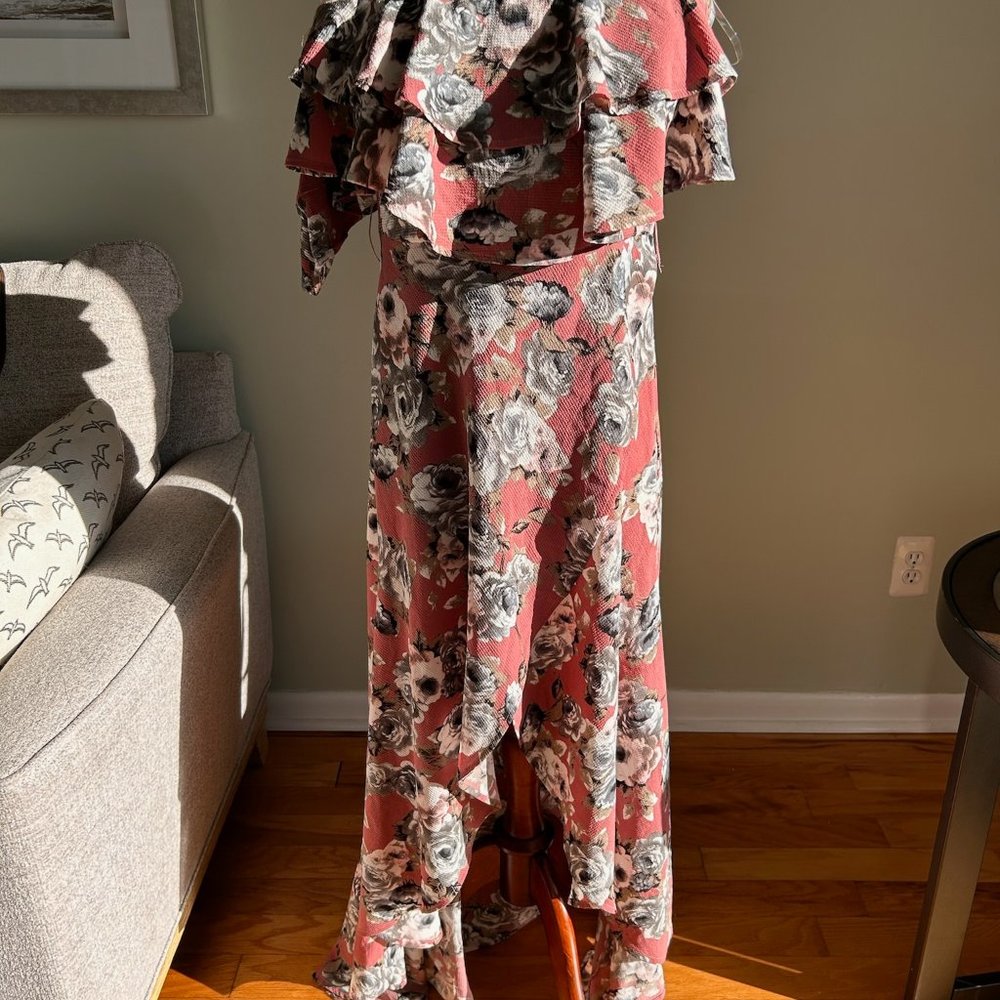 Off Shoulder Floral Dress